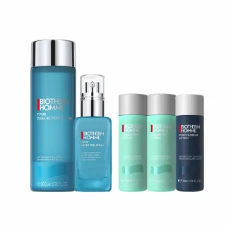 【Biotherm 碧兒泉】官方直營 男仕 長效控油潔淨組(收斂水/凝膠_BIOTHERM男性保養)