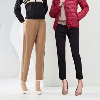 【MYVEGA 麥雪爾】MA厚料內磨毛窄管褲/錐形彎刀褲/修身美型褲-多款任選(長褲/休閒褲/保暖褲/厚料褲)