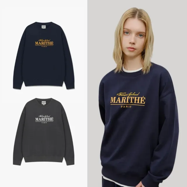 【MARITHE FRANCOIS GIRBAUD】官方旗艦 MARITHE LOGO 寬版大學T(多款任選)