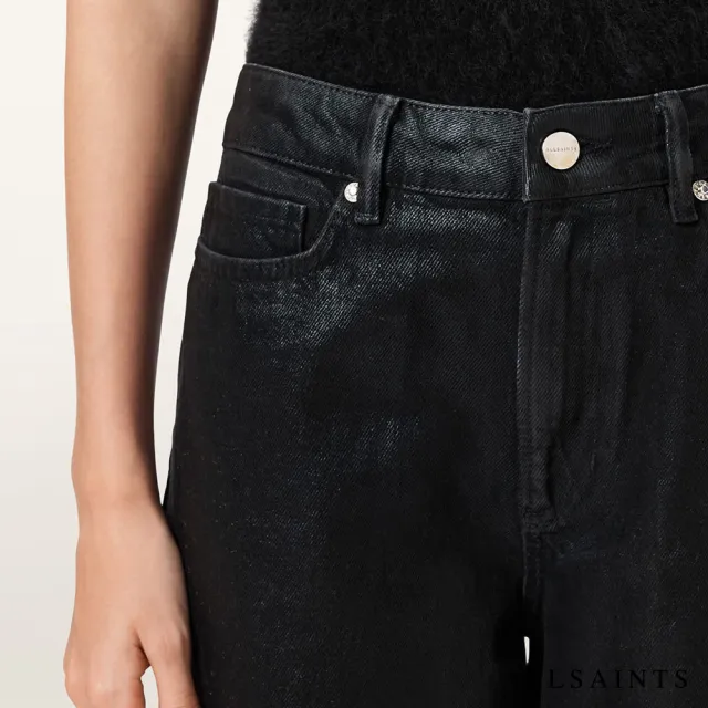 【ALLSAINTS】DARIA 漆皮闊腿牛仔褲 W088ED (寬褲版型)