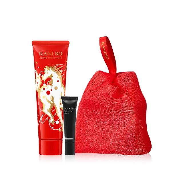 【Kanebo 佳麗寶】KANEBO 保濕緻潤洗顏皂霜Ⅱ(2026馬迎新春限定組_大K_加贈卸妝凝霜)