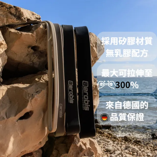 德國 aerobis  powerband 彈力帶 Light 10kg-白色(彈力帶、運動用品、健身用品)