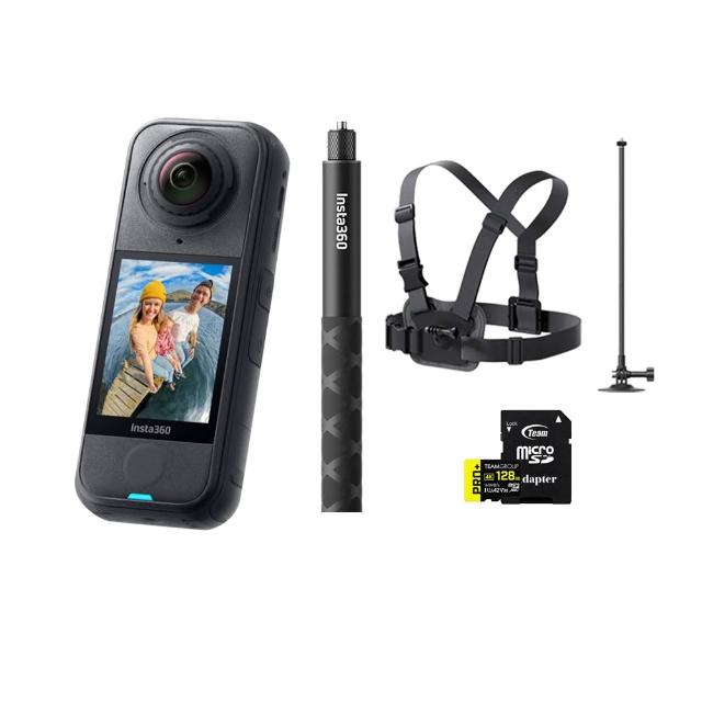 【Insta360】X4 Air 360°口袋全景防抖相機 標準版 滑雪套組(東城代理商公司貨)