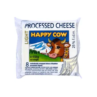 『京原起司』Happy Cow 快樂牛低脂起司片_8包組 (效期2026/08/17)