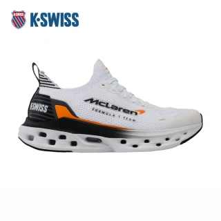 【K-SWISS】經典運動鞋 IMPLSTBSLT X MCLAREN 休閒 女鞋 白黑橘色 94414-196-M