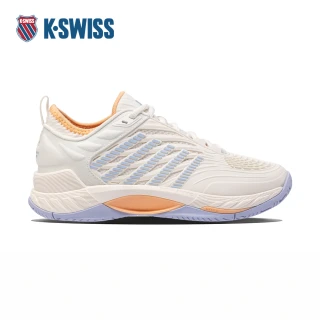 【K-SWISS】輕量進階網球鞋 HYPERCOURT SUPREME 2 運動 匹克球 女鞋 白粉紫蜜桃橘色 99071-131-M