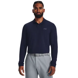 【UNDER ARMOUR】UA 男 Matchplay 長袖POLO_1379728-410(深藍色)