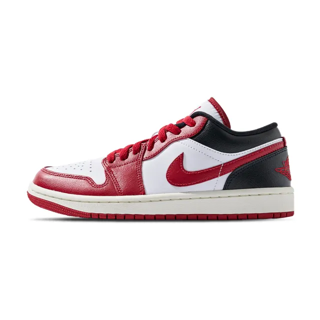 【NIKE 耐吉】Air Jordan 1 Low 女鞋 紅黑色 奶油底 1代 AJ1 喬丹 休閒鞋 DC0774-160