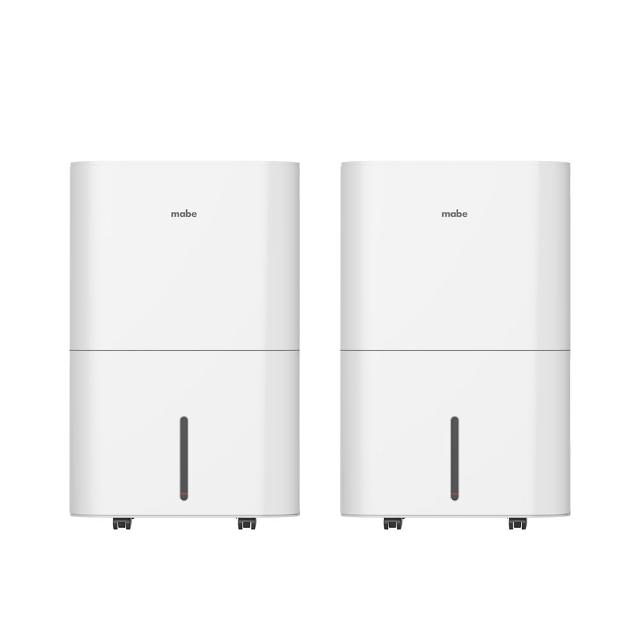 【Mabe 美寶】季節限定組32L泵浦側吹式強力高效除濕機兩件組(MPER70LW)