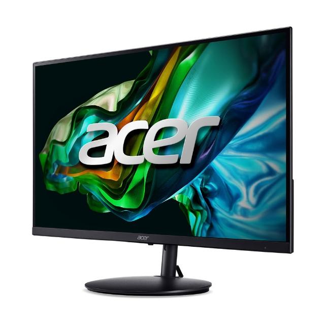  Acer 宏碁 SH272 27吋 IPS 面板顯示器，Full HD 1920x1080 解析度，1ms VRB 反應時間與 100Hz 更新率，提供流暢追劇看片體驗。支援 AMD FreeSync 防撕裂，250 cd/m2 亮度與 178° 廣視角，內建護眼零閃屏功能，超薄機身設計，配備 HDMI 與 Type-C 輸入，內建喇叭，VESA 壁掛相容。三年保固，適合美型健康護眼需求。 
