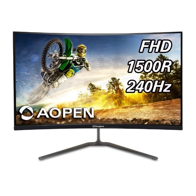 【Aopen 建碁】A+福利品 27HC5R X2 曲面螢幕(27型/FHD/240Hz/1ms/VA)