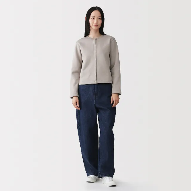 【MUJI 無印良品】女裏毛開襟衫(柔白/黑色/淺黃/摩卡棕)