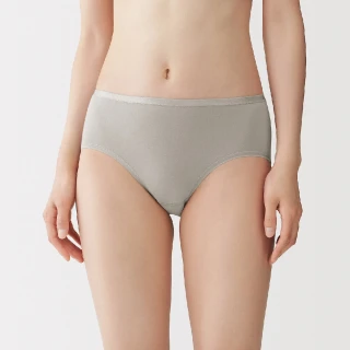 【MUJI 無印良品】女彈性中腰內褲(灰白/深灰/黑色/黃橘/摩卡棕)