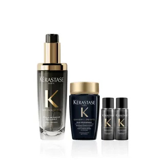 【KERASTASE 巴黎卡詩】黑鑽極萃逆時玫瑰香氛露75ml(新升級/護髮油)