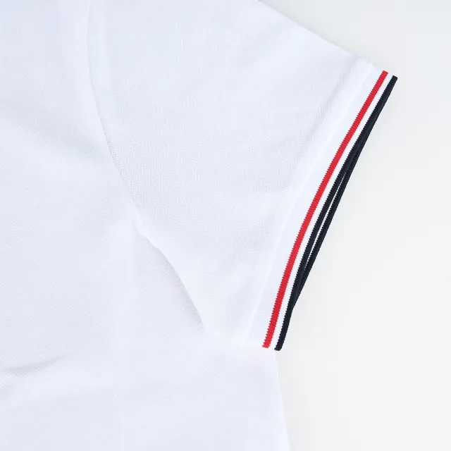 【MONCLER】MONCLER 簡約短袖POLO衫(男款/白)