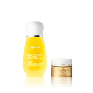 【DARPHIN 朵法】玫瑰精露舒緩亮澤組(玫瑰芳香精露15ml)