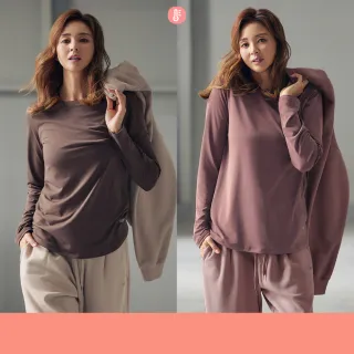 【STL】現貨 韓國 發熱 圓領長袖上衣 內磨毛 ESSENCE Warm 長版 半蓋臀 運動機能 吸濕 保暖(多色)