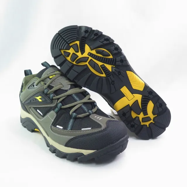 【DIADORA】男 運動鞋 防潑水 E寬楦 後跟穩定(DA0AMO7135綠黑)