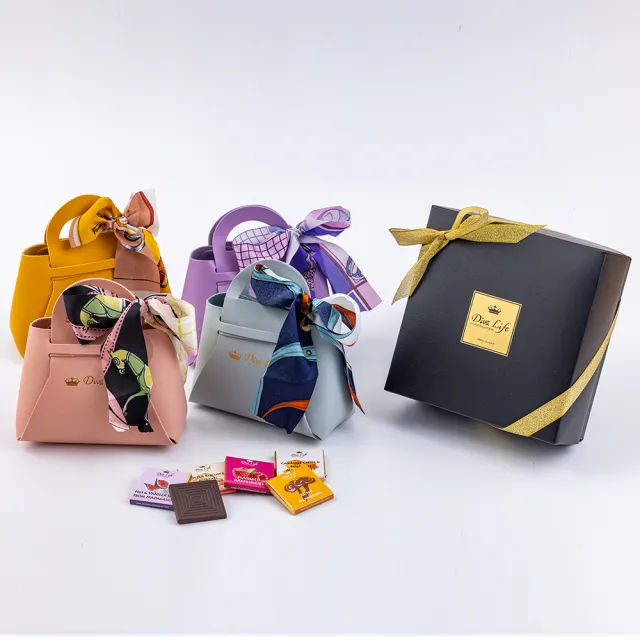 【Diva Life】送禮之最-迷你款珠寶盒*2/迷你柏金包*2/經典珠寶盒(交換禮物 100%可可脂 0反式脂肪)