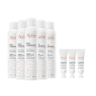 【Avene 雅漾官方直營】活泉水穩膚噴霧300mlx5入組(保濕化妝水/舒緩乾癢敏弱)