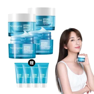 【Neutrogena露得清】水活保濕凝露/凝霜/晚霜4入組+送凝露15gx4(保濕抗初老/小澎瓶/凝露)