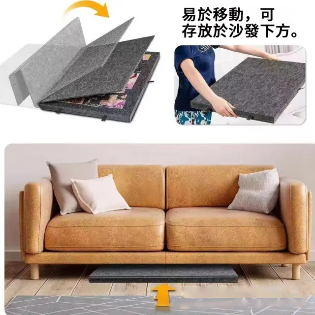 Eco森活 毛氈拼圖工作板 帶支架 便攜式1000塊 （拼圖板 拼圖工作檯 抽拉收納盒 可支架撐起圖板）