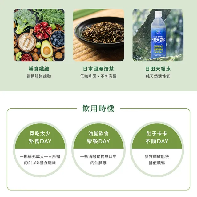 【日田天領水】膳食纖維茶300mlx6入/盒(首選日本健康禮盒)