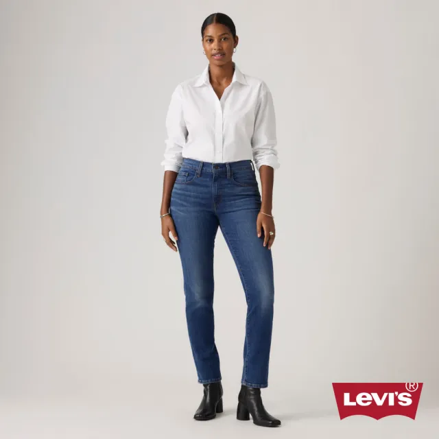 【LEVIS】724™ 高腰直筒牛仔褲 / 彈性面料 女生牛仔褲 熱賣單品 18883-0439