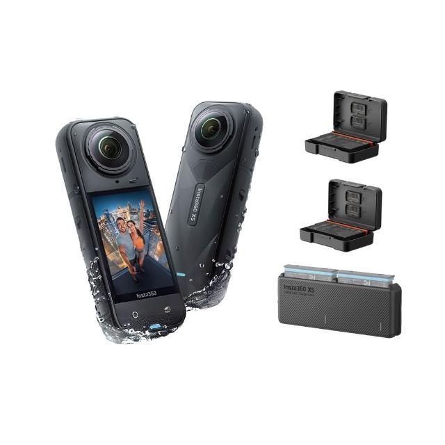【Insta360】X5 360°口袋全景防抖相機 雙電強化充電組(東城代理商公司貨)