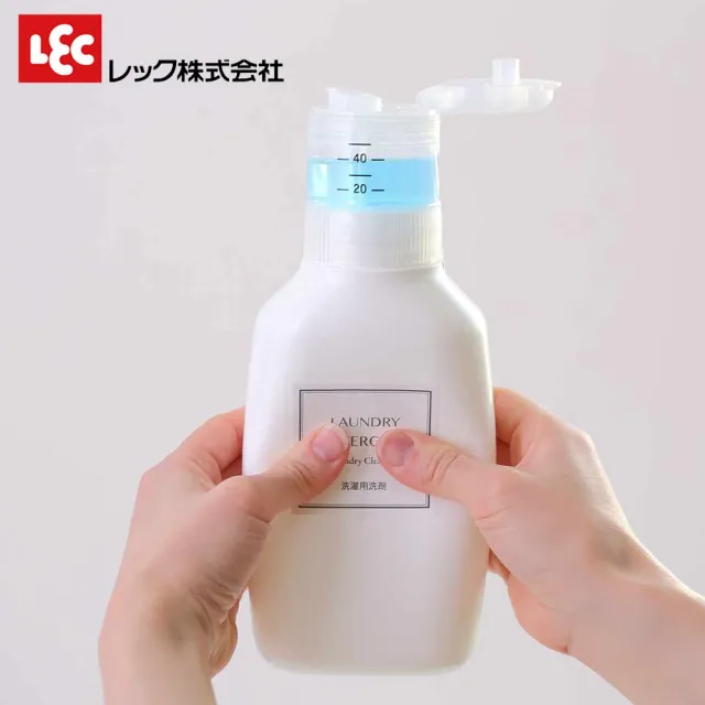 【LEC】日本按壓計量補充瓶 600ml｜液體洗劑專用補充瓶(3入組)