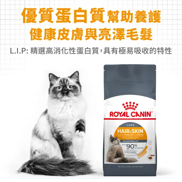 【ROYAL 法國皇家】亮毛護膚成貓專用飼料 HS33 2KG(貓乾糧 貓飼料)