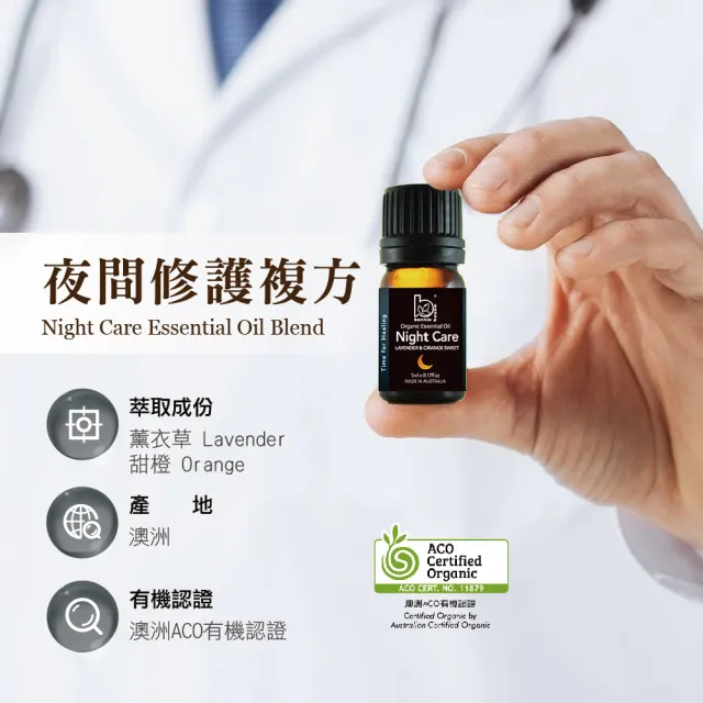 【Bonnie House 植享家】日間照護複方精油5ml*3+夜間修護複方精油5ml*3