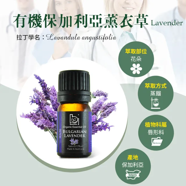【Bonnie House 植享家】排憂解悶助眠組(甜橙精油5ml+保加利亞薰衣草精油5ml+天竺葵精油5ml)