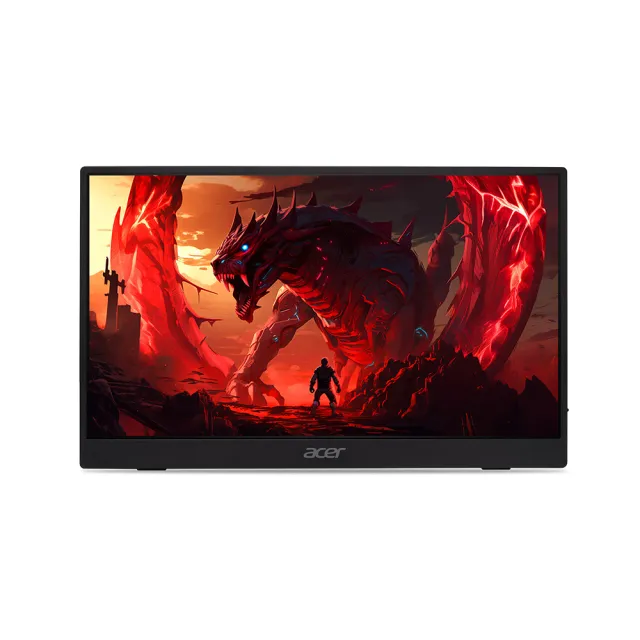 【Acer 宏碁】PG161Q P 15.6型 IPS FHD 16:9 165Hz超薄可攜式電競螢幕-藍(6ms/Type-C充電/附可傾斜保護套)