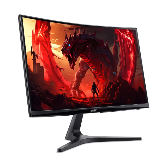【Acer 宏碁】ED240Q P0 24型 FHD 16:9 144Hz曲面電競螢幕(可傾斜/1500R/FreeSync/1ms/VA)