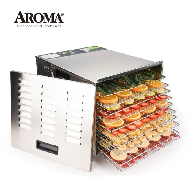 【AROMA】可拆式全金屬十層乾果機 AFD-1000SD (限量福利品)