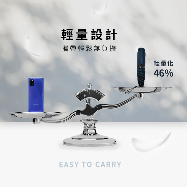 【雙龍牌】極輕136g兩入組UL極輕羽毛傘/防曬降溫13度超輕細鉛筆傘(迷你口袋傘/摺疊傘晴雨傘B6573)