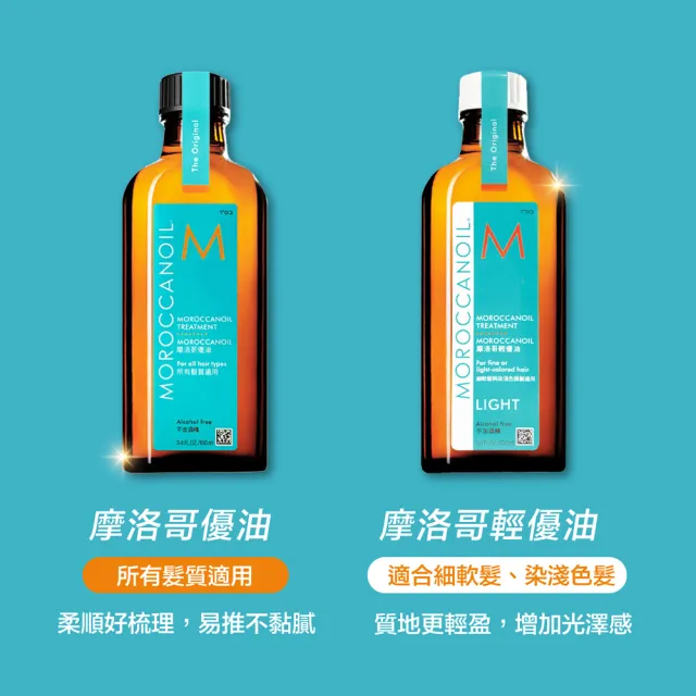 【摩洛哥優油】優油100ml買1送1(2款任選/官方直營/一般版.輕款/護髮油/MOROCCANOIL)