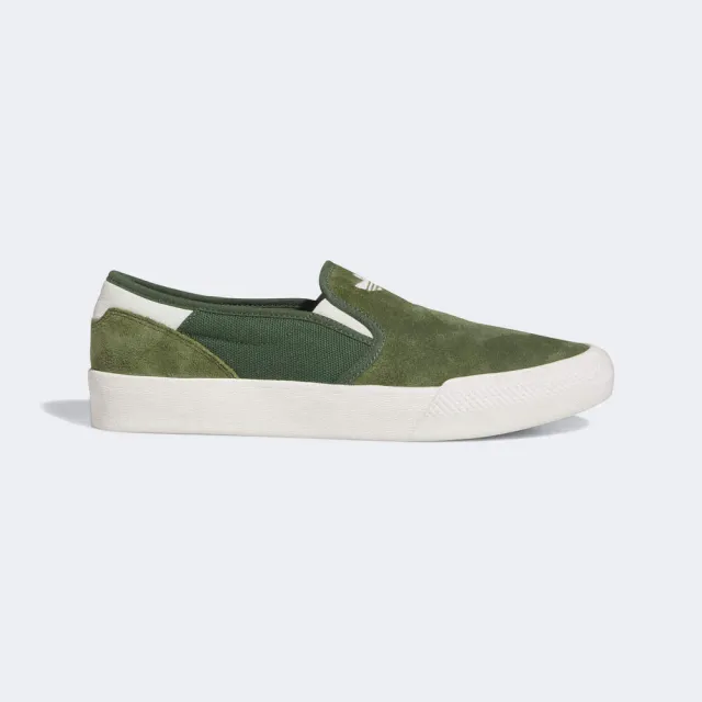 【adidas 愛迪達】Shmoofoil Slip 男 滑板鞋 穿搭 綠 白(IE0659)