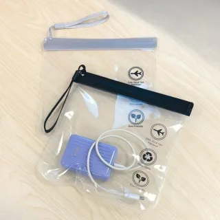 【享屋】登機專用夾鏈袋-5入(EVA透明袋 登機夾鏈袋 透明袋 登機透明袋 夾鏈袋 透明袋 出國收納袋 密封袋)