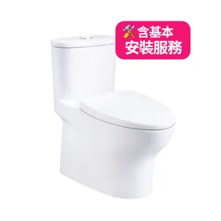【CAESAR 凱撒衛浴】二段式省水單體馬桶/管距30(CF1394 基本安裝)