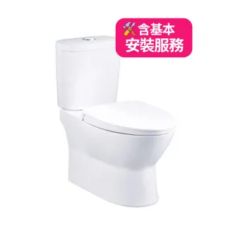 【CAESAR 凱撒衛浴】兩段式省水馬桶/管距40(CF1420 基本安裝)