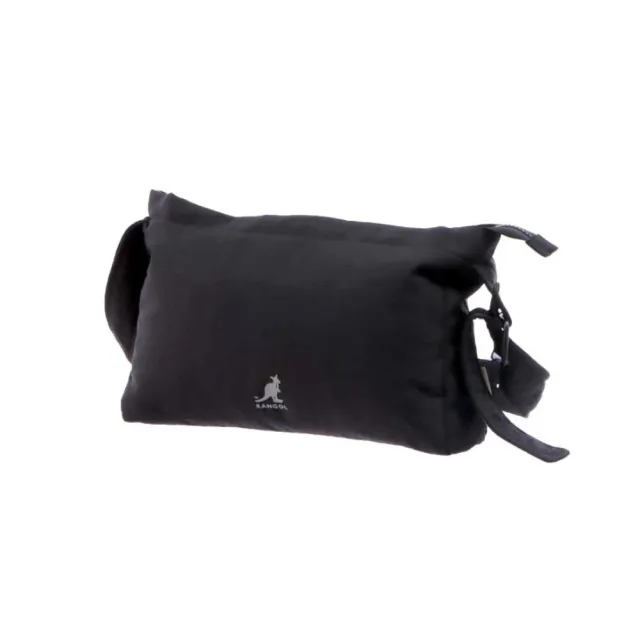 【KANGOL】雙11 英國袋鼠尼龍輕量側背枕頭包(白色小包/情侶包/護照包/雲朵包)
