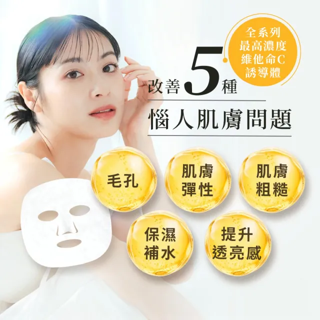 【CAPSULE SERUM 珂蓓思】高濃度晶亮修復C光感面膜7入x3包(膠原蛋白/玻尿酸/神經醯胺/菸鹼醯胺/改善毛孔)