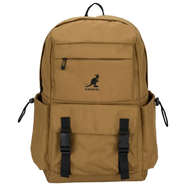 【KANGOL】雙11 英國袋鼠登山系工裝風後背包(防潑水/A4書包/筆電包/減壓釋壓背帶)