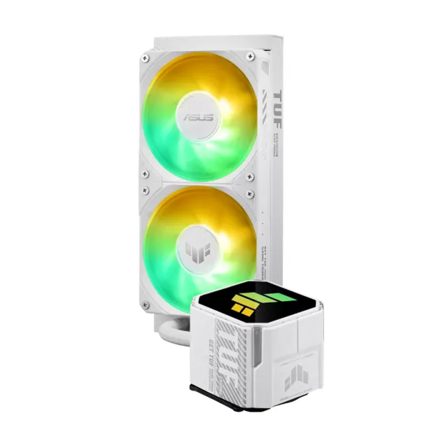 【ASUS 華碩】TUF Gaming LC III 240 ARGB 一體式水冷CPU散熱器 - 軍戎白(TUF-GAMING-LC-III-240-ARGB-W)
