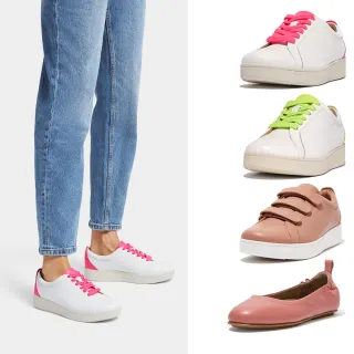 【FitFlop】RALLY 螢光繫帶/魔鬼氈休閒鞋-女(多色)