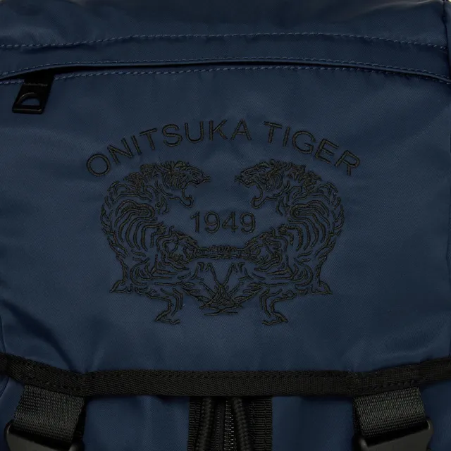 【Onitsuka Tiger】鬼塚虎 墨藍色老虎刺繡後背包 (3183B154-400)
