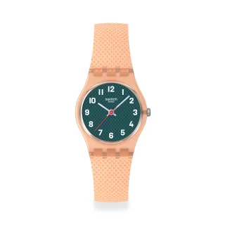 【SWATCH】PEACHY WEAVE 經典手錶/女錶/瑞士製造 LO117 (25mm)