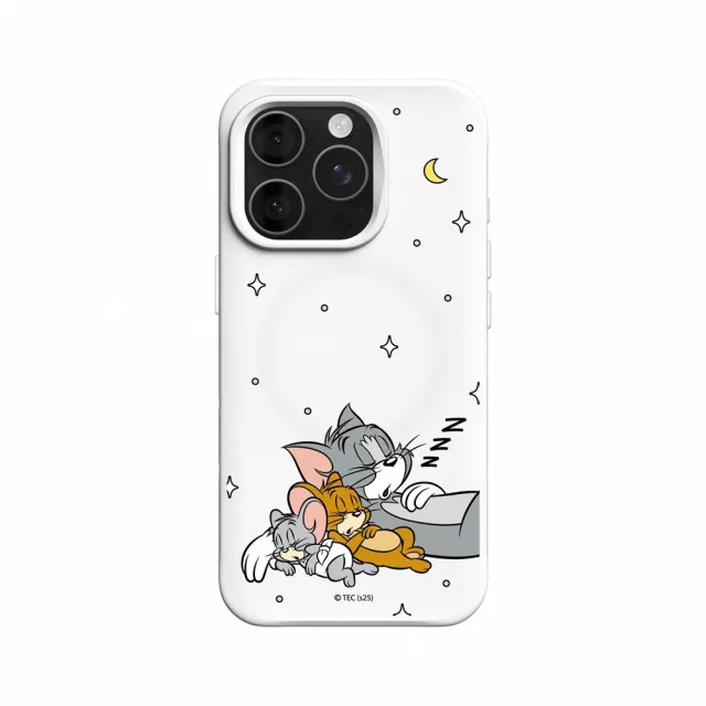 【RHINOSHIELD 犀牛盾】iPhone 16系列 SolidX MagSafe兼容 防摔磁吸手機殼/睡覺好夥伴(湯姆貓與傑利鼠)
